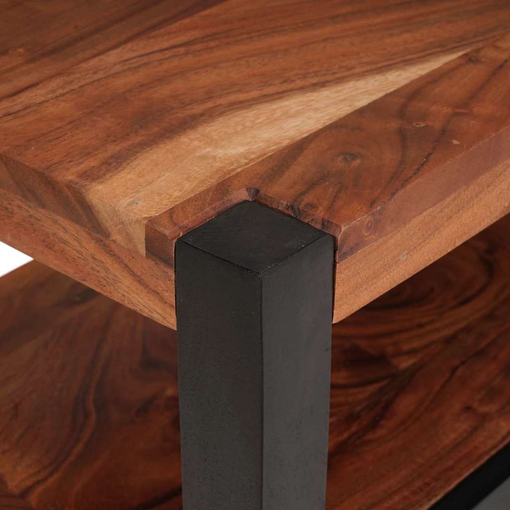 Media Storage Cabinet with Drawer Brown solid acacia wood