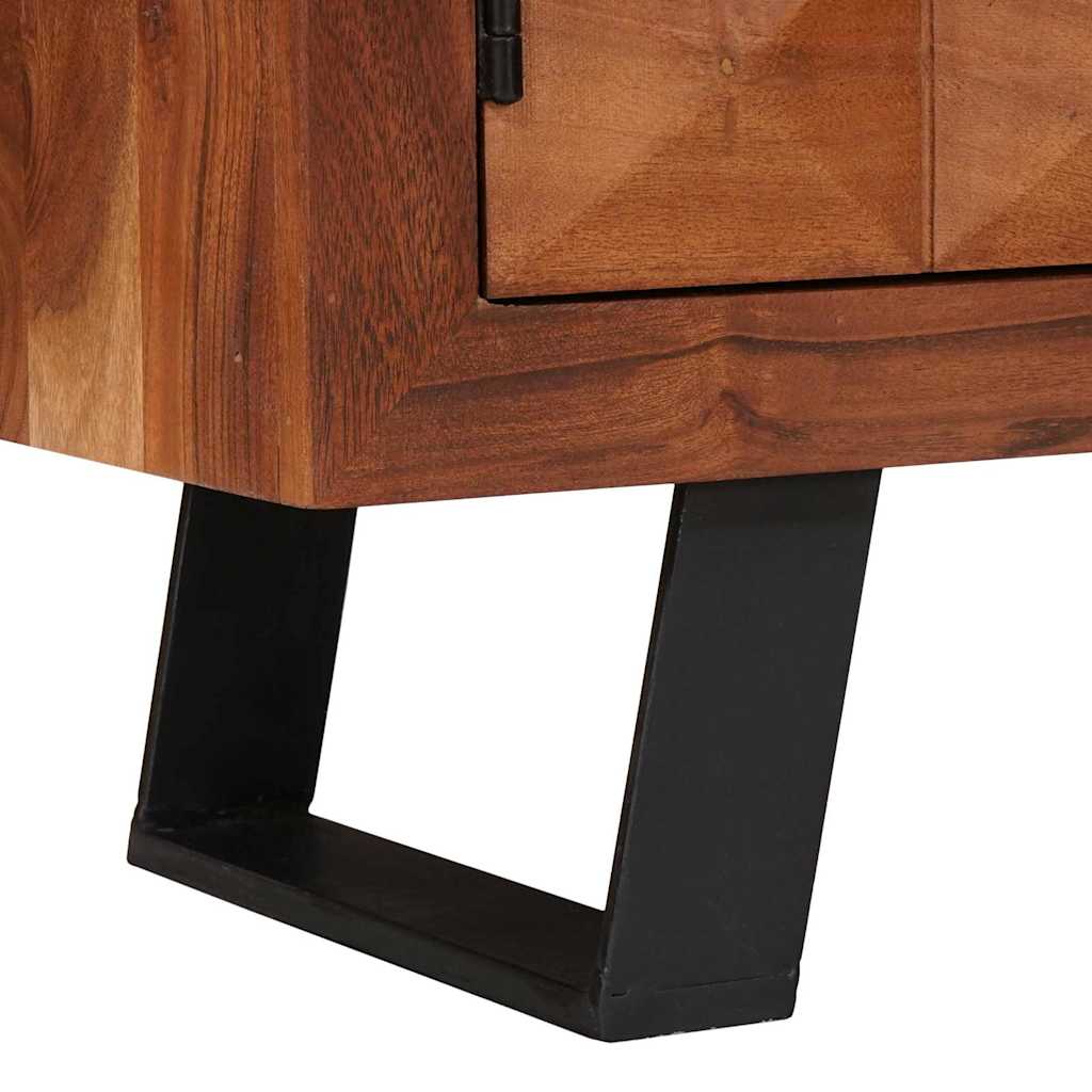 Media Storage Cabinets & Racks with Door Brown 112 x 30 x 48 cm