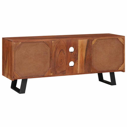 Media Storage Cabinets & Racks with Door Brown 112 x 30 x 48 cm