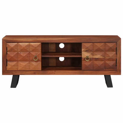 Media Storage Cabinets & Racks with Door Brown 112 x 30 x 48 cm