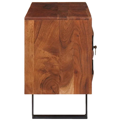 Media Storage Cabinets & Racks with Door Brown 112 x 30 x 48 cm