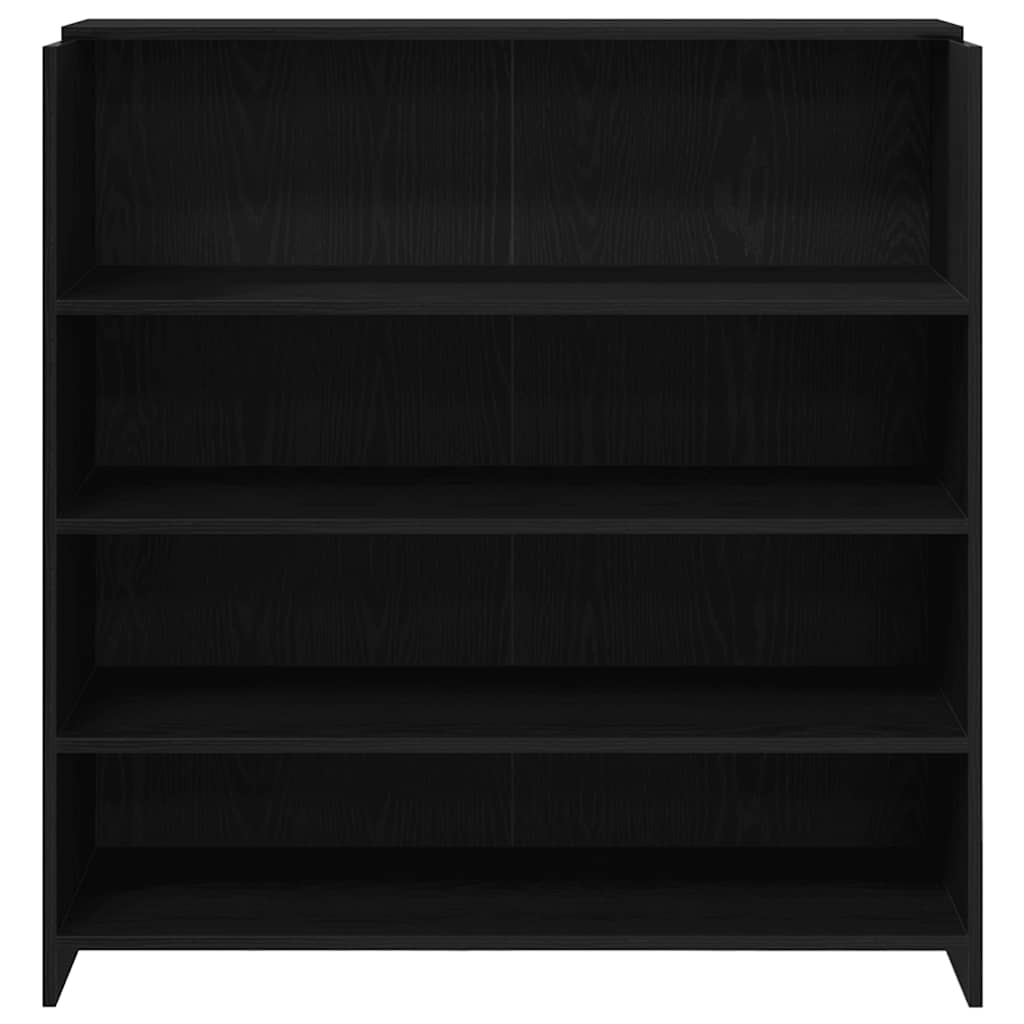 Reception Desk Black Oak Engineered wood Standard Reception Desk