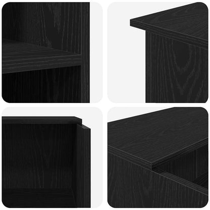 Reception Desk Black Oak Engineered wood Standard Reception Desk