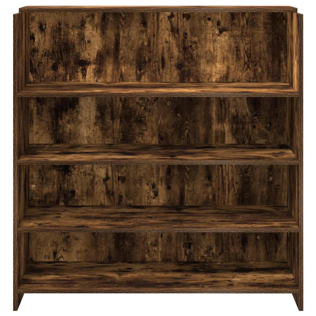 Reception Desk Smoked Oak Engineered Wood Medium Reception Desk