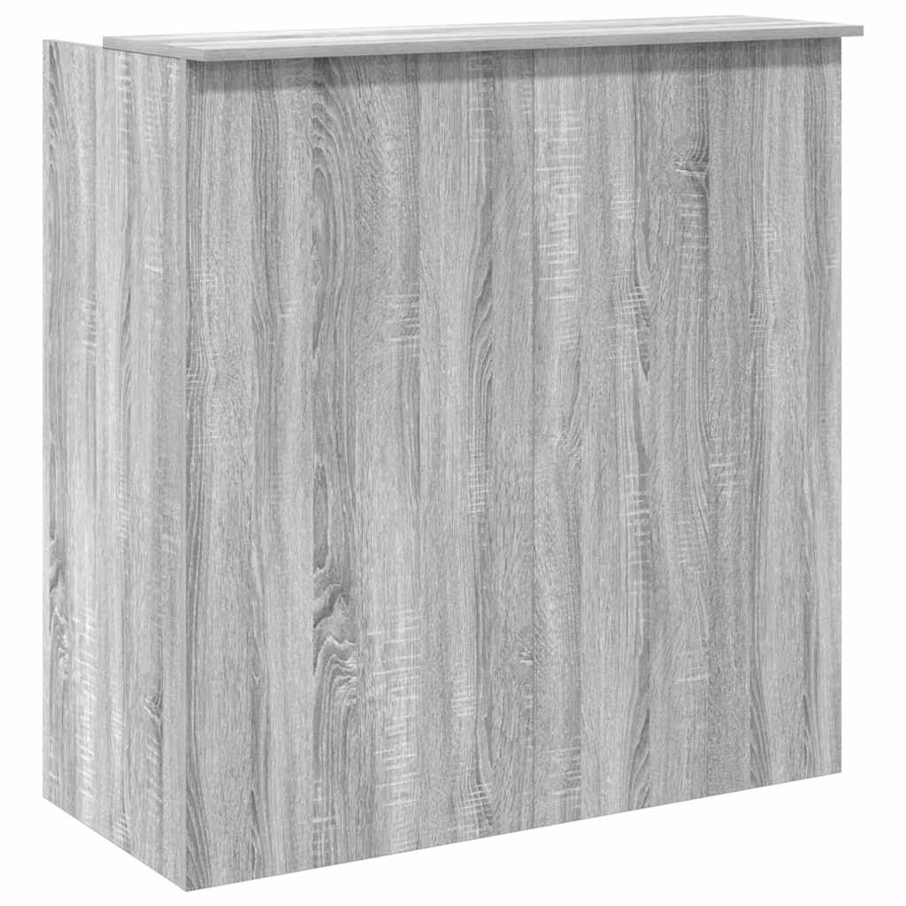 Reception Desk Gray Sonoma Engineered wood Large Reception Desk