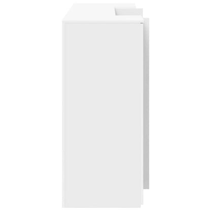 Reception Desk White Engineered wood Large Reception Desk