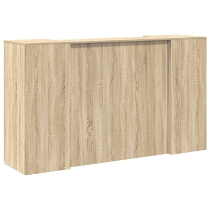 Reception Desk Sonoma Oak Engineered wood Large Reception Desk