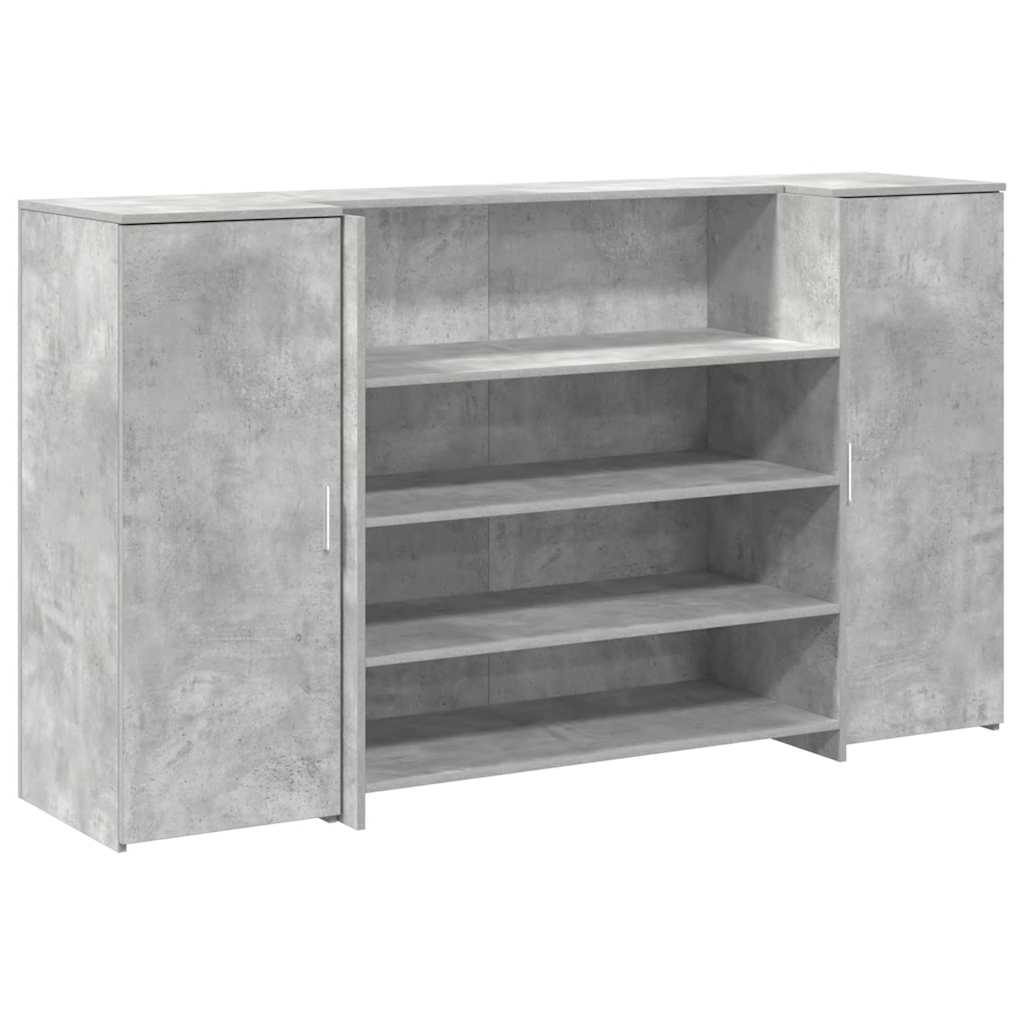 Reception Desk Concrete Grey Engineered wood 70.9 x 19.7 x 40.7 in