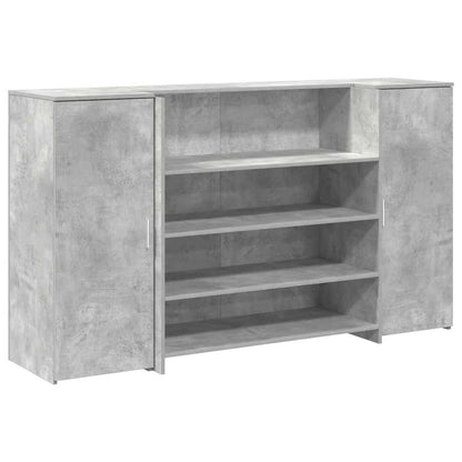 Reception Desk Concrete Grey Engineered wood 70.9 x 19.7 x 40.7 in