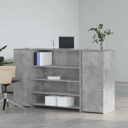 Reception Desk Concrete Grey Engineered wood 70.9 x 19.7 x 40.7 in