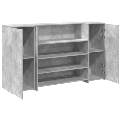 Reception Desk Concrete Grey Engineered wood 70.9 x 19.7 x 40.7 in