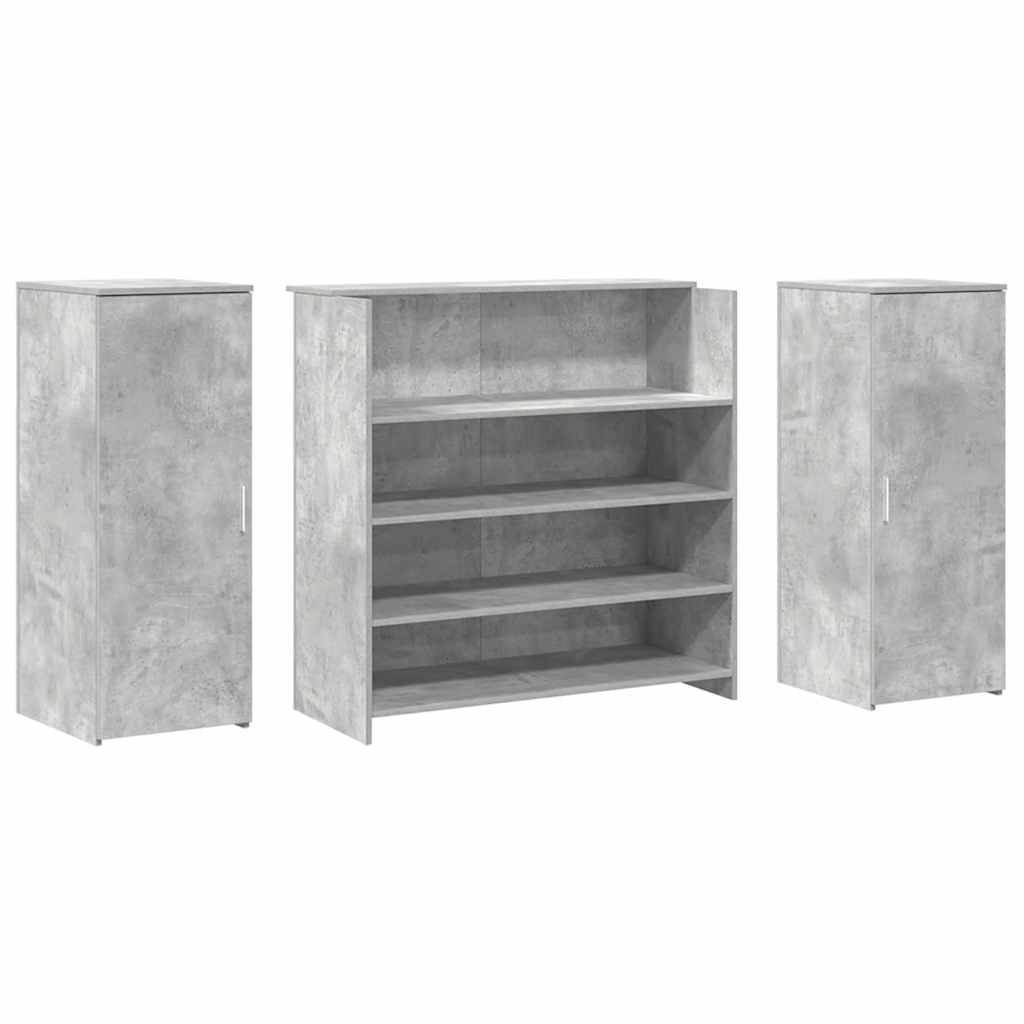 Reception Desk Concrete Grey Engineered wood 70.9 x 19.7 x 40.7 in
