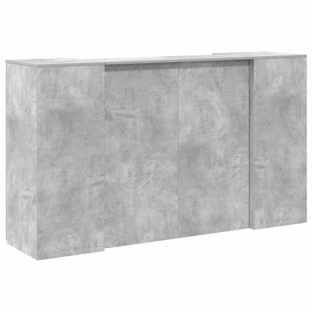Reception Desk Concrete Grey Engineered wood 70.9 x 19.7 x 40.7 in
