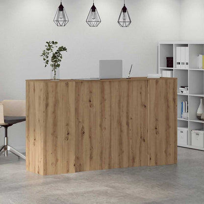Reception Desk Artisan oak Engineered wood Medium Reception Desk