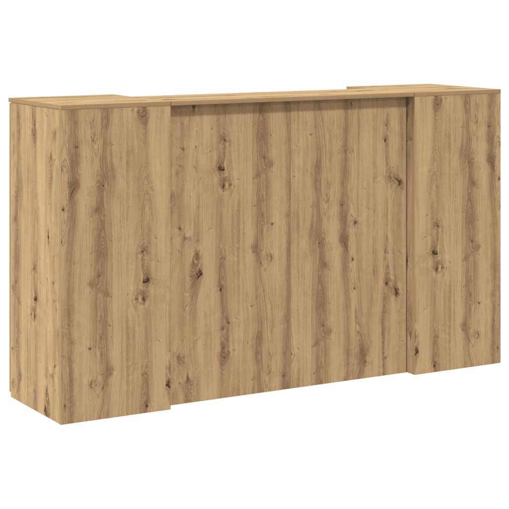 Reception Desk Artisan oak Engineered wood Medium Reception Desk