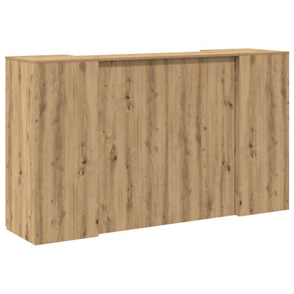 Reception Desk Artisan oak Engineered wood Medium Reception Desk