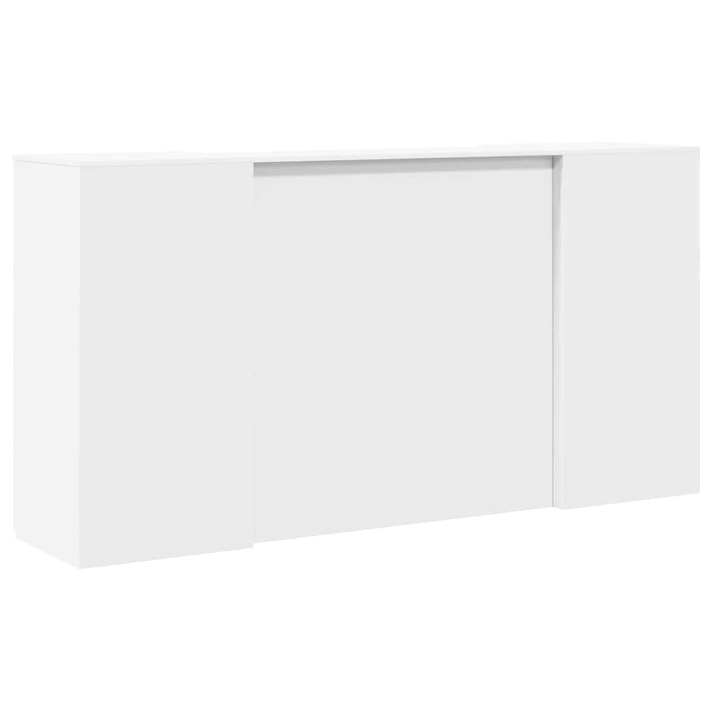 Reception Desk White Engineered wood 78.7x19.7x40.7 in
