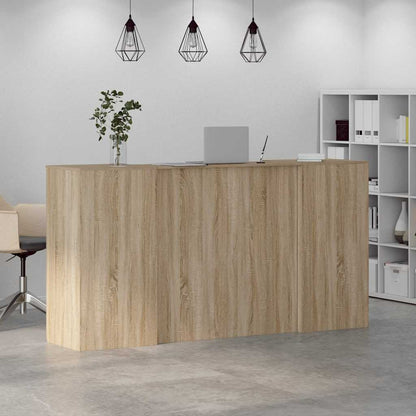 Reception Desk Sonoma Oak Engineered Wood