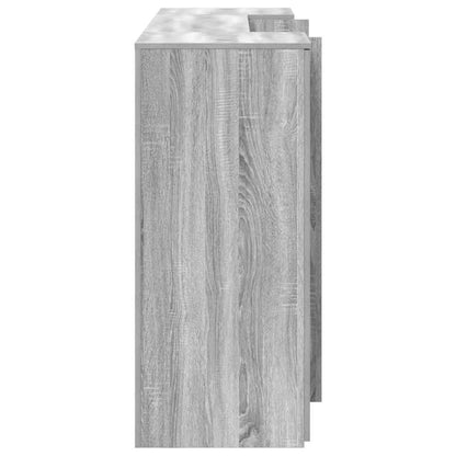 Reception Desk Grey sonoma Engineered wood Large Reception Desk