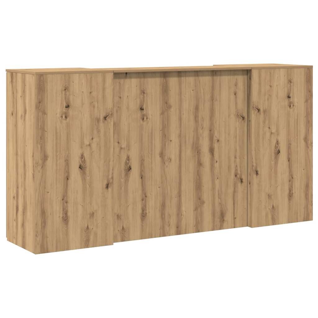 Reception Desk Artisan Oak Engineered Wood Large Reception Desk