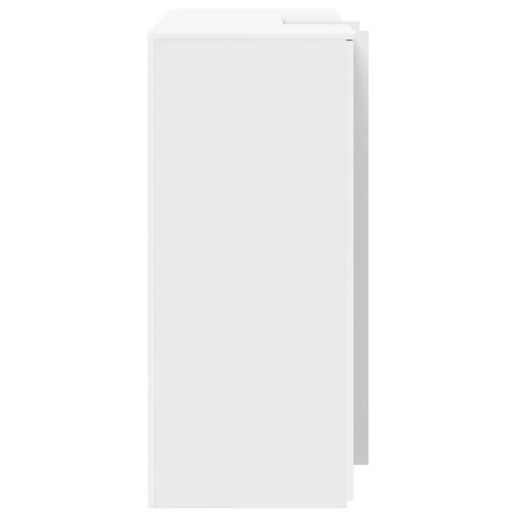 Reception Desk White Engineered wood Reception Desk Rectangular