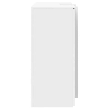 Reception Desk White Engineered wood Reception Desk Rectangular