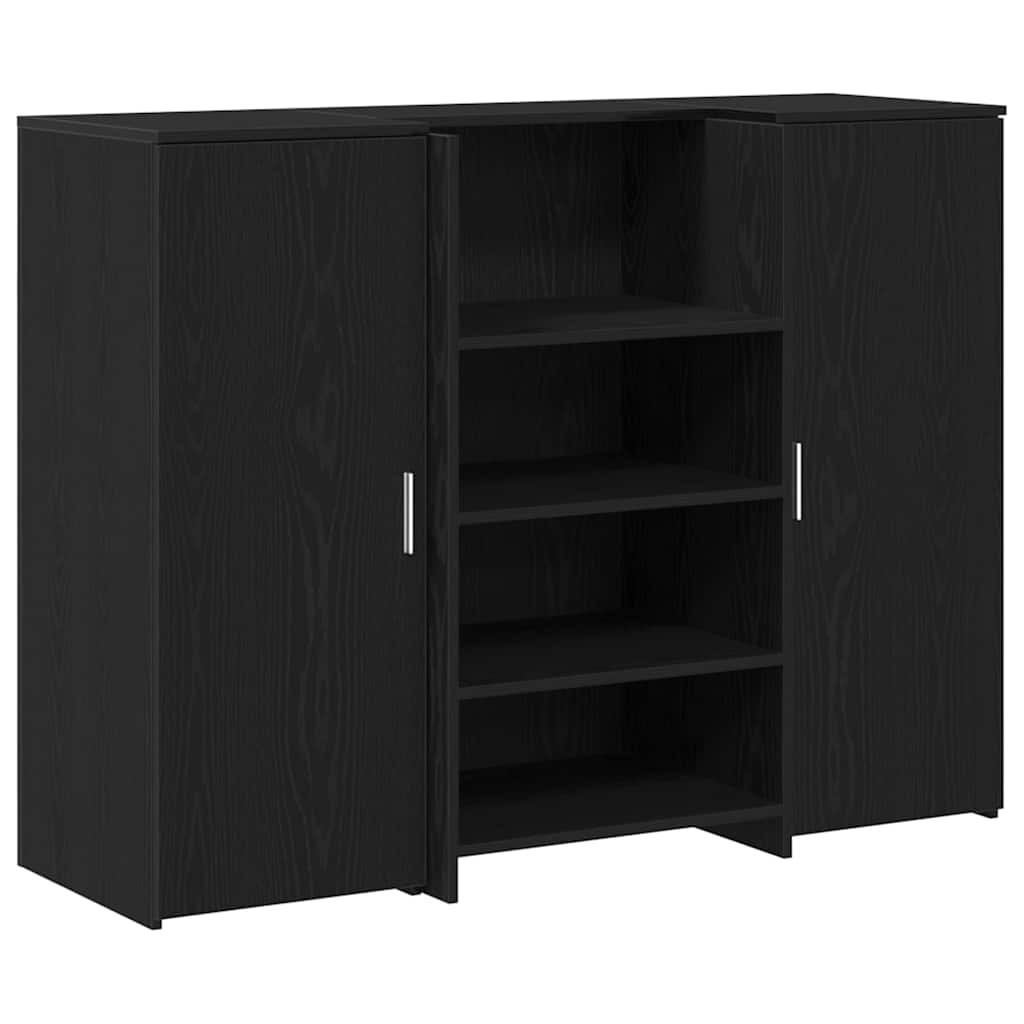 Reception Desk Black Oak 53.1x19.7x40.7" Engineered Wood