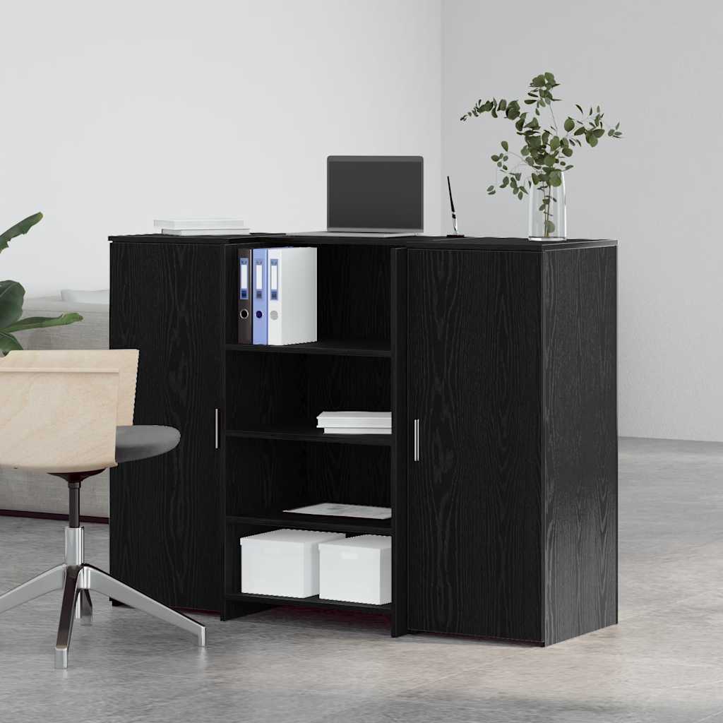 Reception Desk Black Oak 53.1x19.7x40.7" Engineered Wood