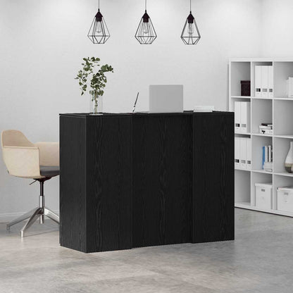 Reception Desk Black Oak 53.1x19.7x40.7" Engineered Wood