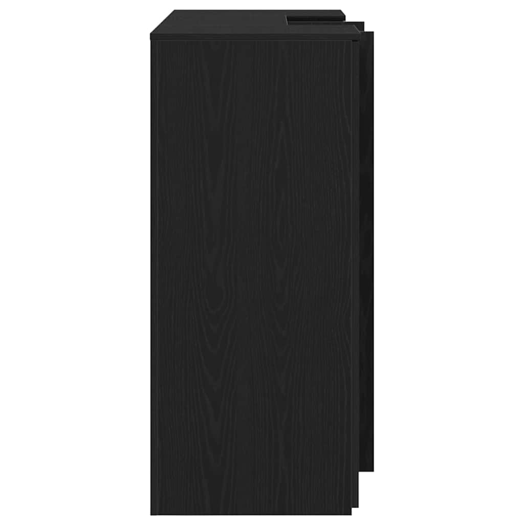 Reception Desk Black Oak 53.1x19.7x40.7" Engineered Wood