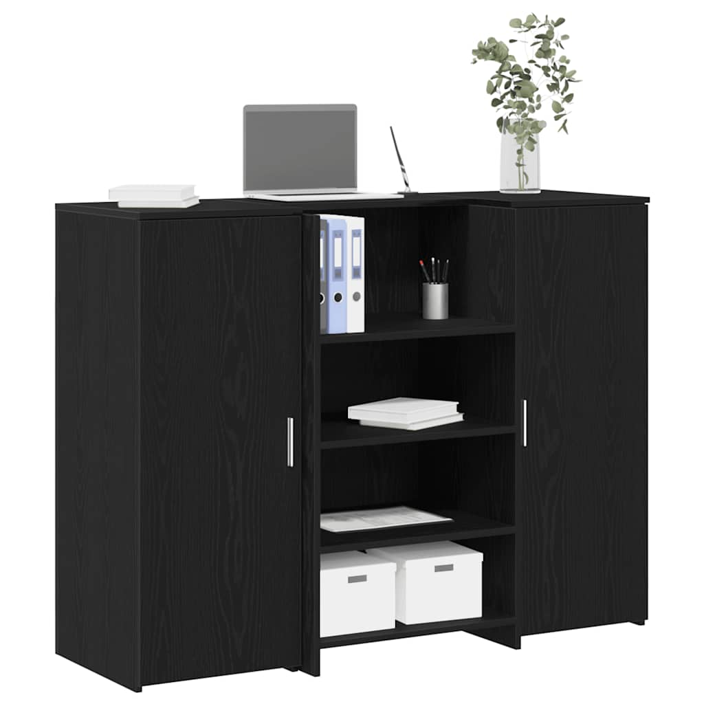 Reception Desk Black Oak 53.1x19.7x40.7" Engineered Wood