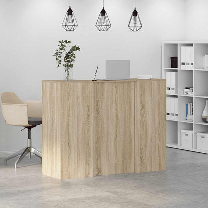 Reception Desk Sonoma Oak Engineered wood Large Reception Desk
