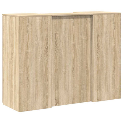 Reception Desk Sonoma Oak Engineered wood Large Reception Desk