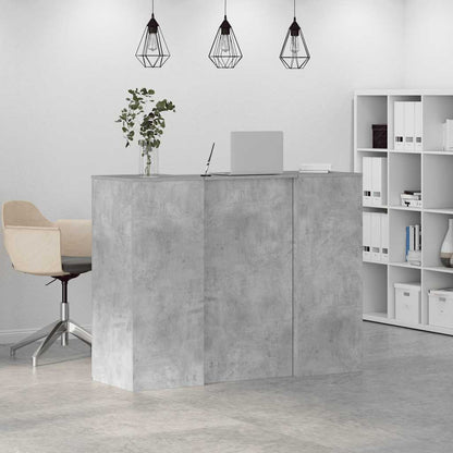 Reception Desk Concrete grey Engineered wood Medium