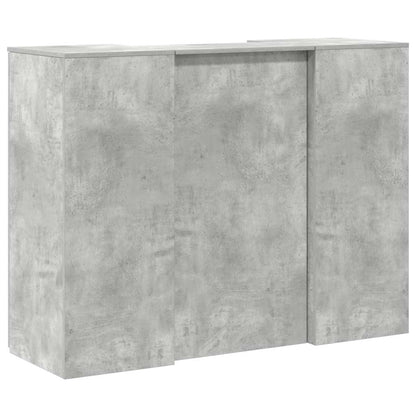 Reception Desk Concrete grey Engineered wood Medium