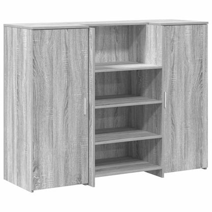 Reception Desk Grey sonoma Engineered wood 53.1 x 19.7 x 40.7 in