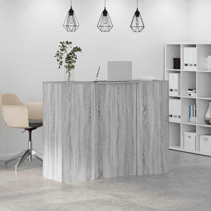 Reception Desk Grey sonoma Engineered wood 53.1 x 19.7 x 40.7 in
