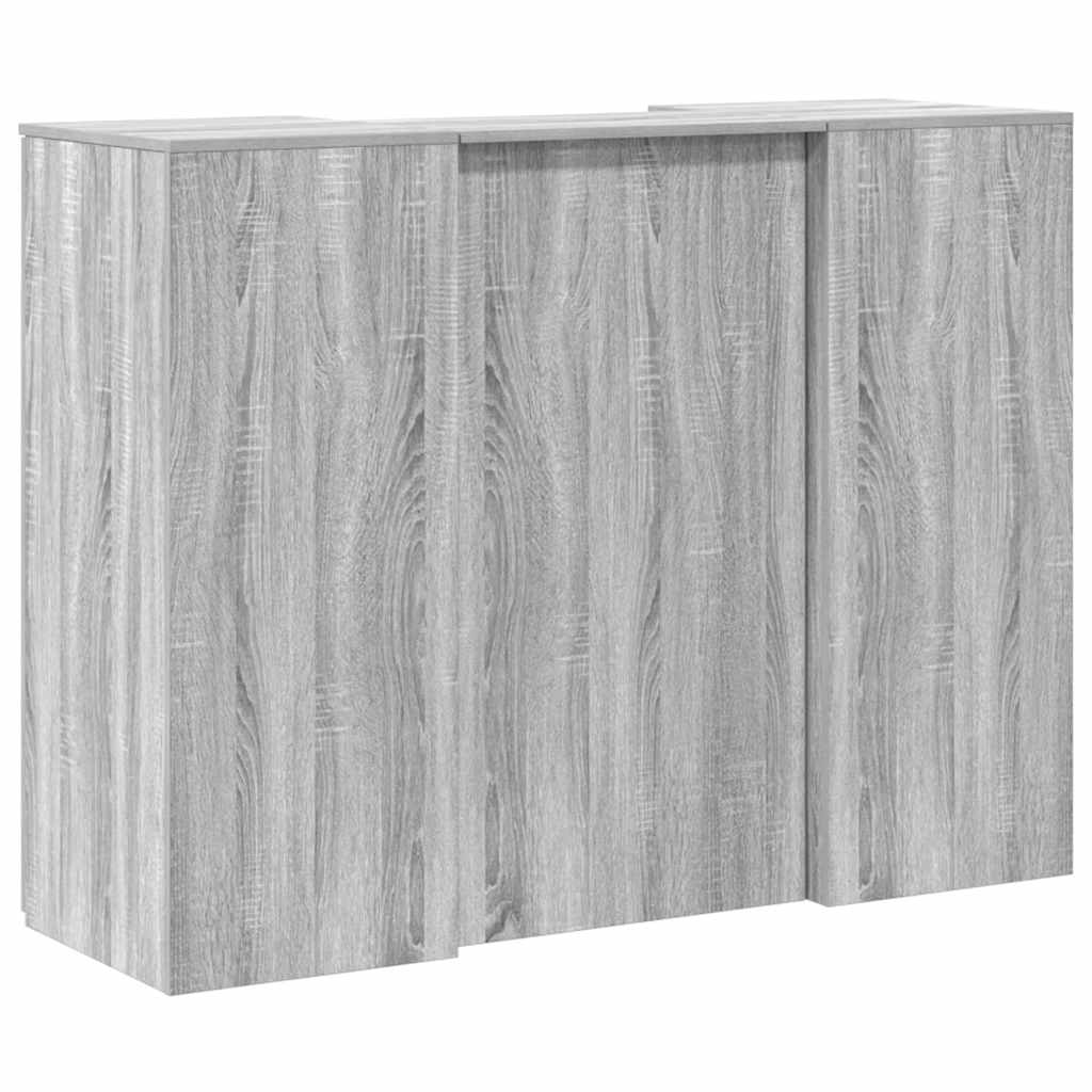 Reception Desk Grey sonoma Engineered wood 53.1 x 19.7 x 40.7 in
