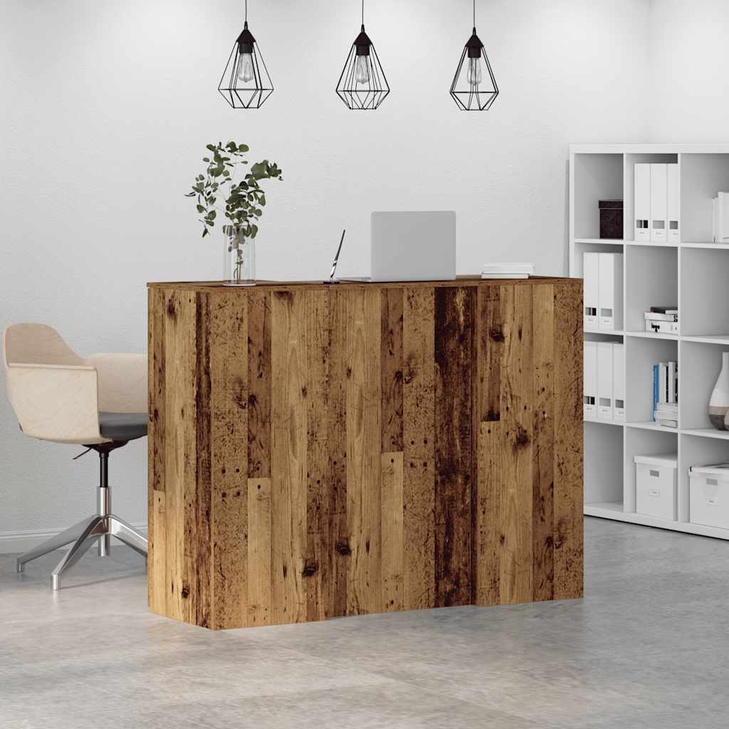 Reception Desk Old wood Engineered wood Medium Storage