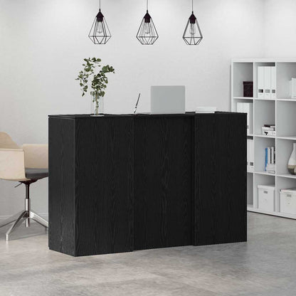 Reception Desk Black Oak 61.0x19.7x40.7" Engineered Wood