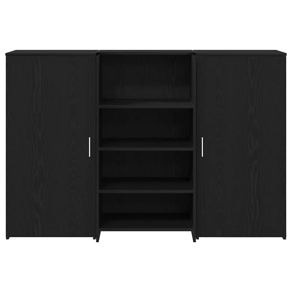 Reception Desk Black Oak 61.0x19.7x40.7" Engineered Wood