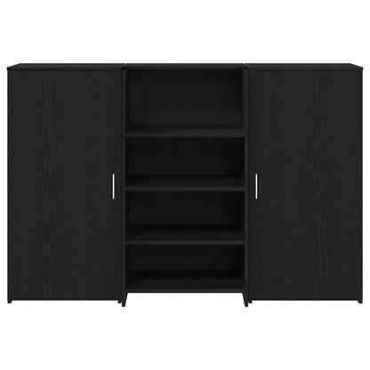 Reception Desk Black Oak 61.0x19.7x40.7" Engineered Wood