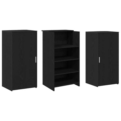 Reception Desk Black Oak 61.0x19.7x40.7" Engineered Wood