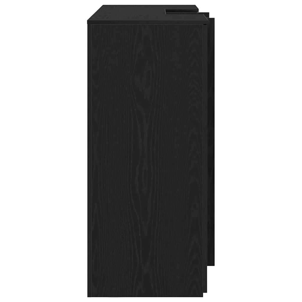 Reception Desk Black Oak 61.0x19.7x40.7" Engineered Wood