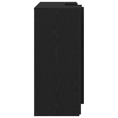 Reception Desk Black Oak 61.0x19.7x40.7" Engineered Wood