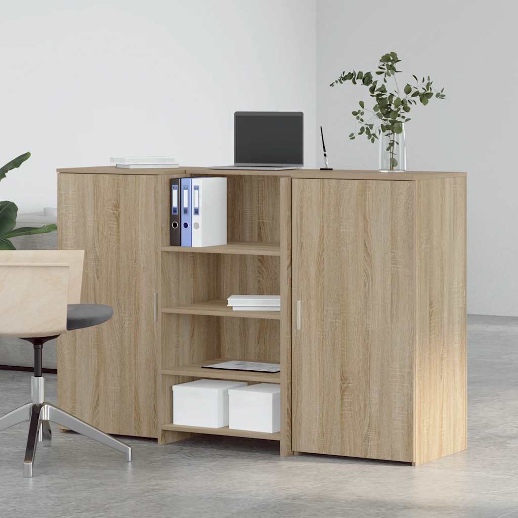 Reception Desk Sonoma Oak Engineered Wood Reception Desk