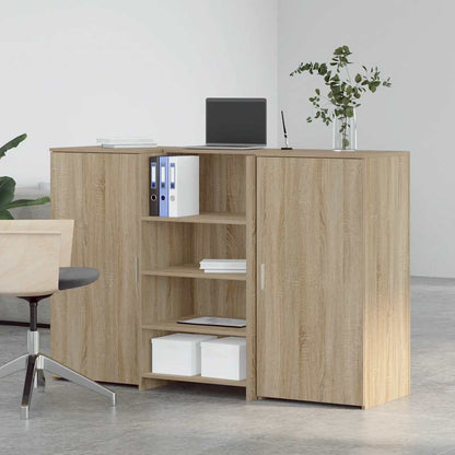 Reception Desk Sonoma Oak Engineered Wood Reception Desk