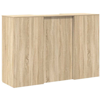 Reception Desk Sonoma Oak Engineered Wood Reception Desk