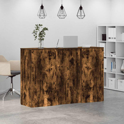 Reception Desk Smoked oak Engineered wood Standard Reception Desk