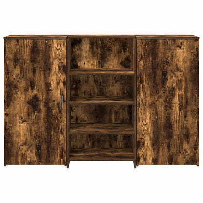 Reception Desk Smoked oak Engineered wood Standard Reception Desk